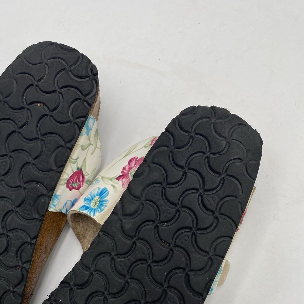 Papillio By Birkenstock Gizeh White Floral Platform Thong Sandals US 10 SEE PICS - Picture 12 of 15